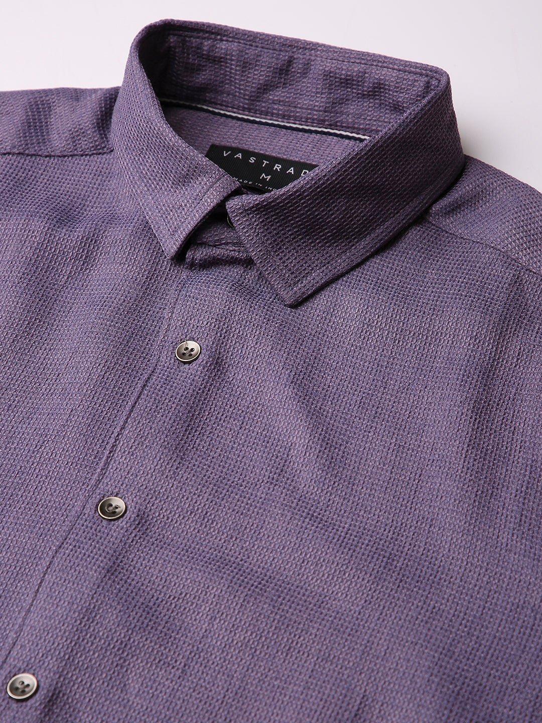 Purple Soft Textured Woven Shirt