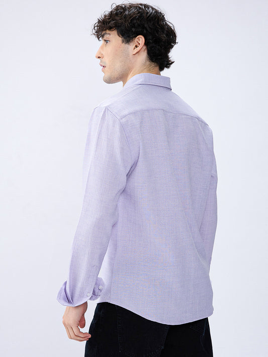 Classic Pastel Lavender Gridline Shirt