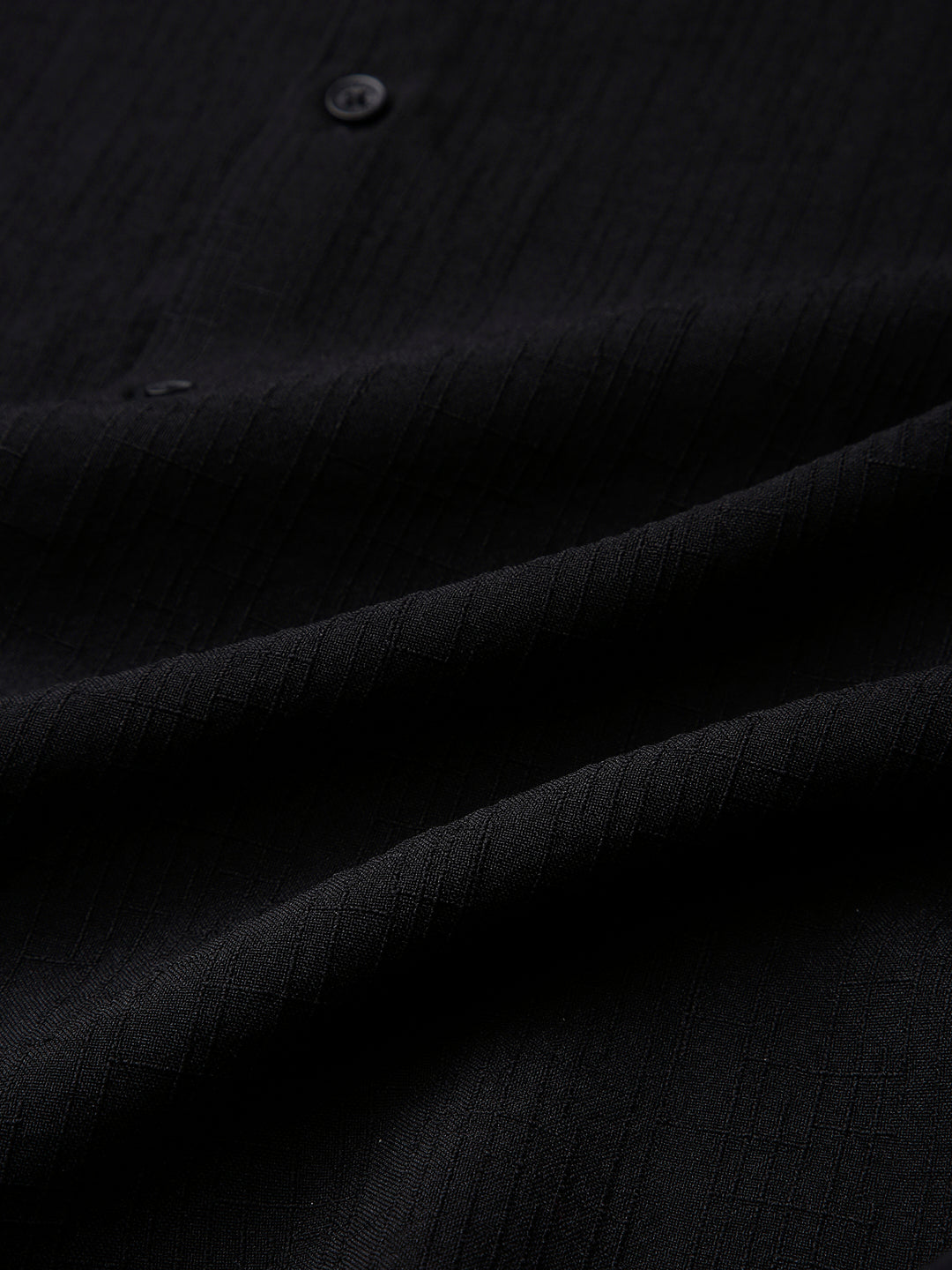 Onyx Black Refined Weave Shirt