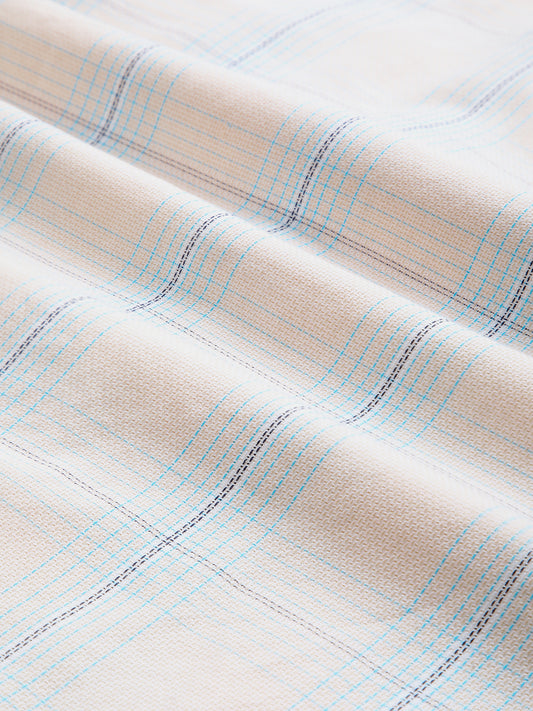 Peach Mist Skyline Checks Shirt