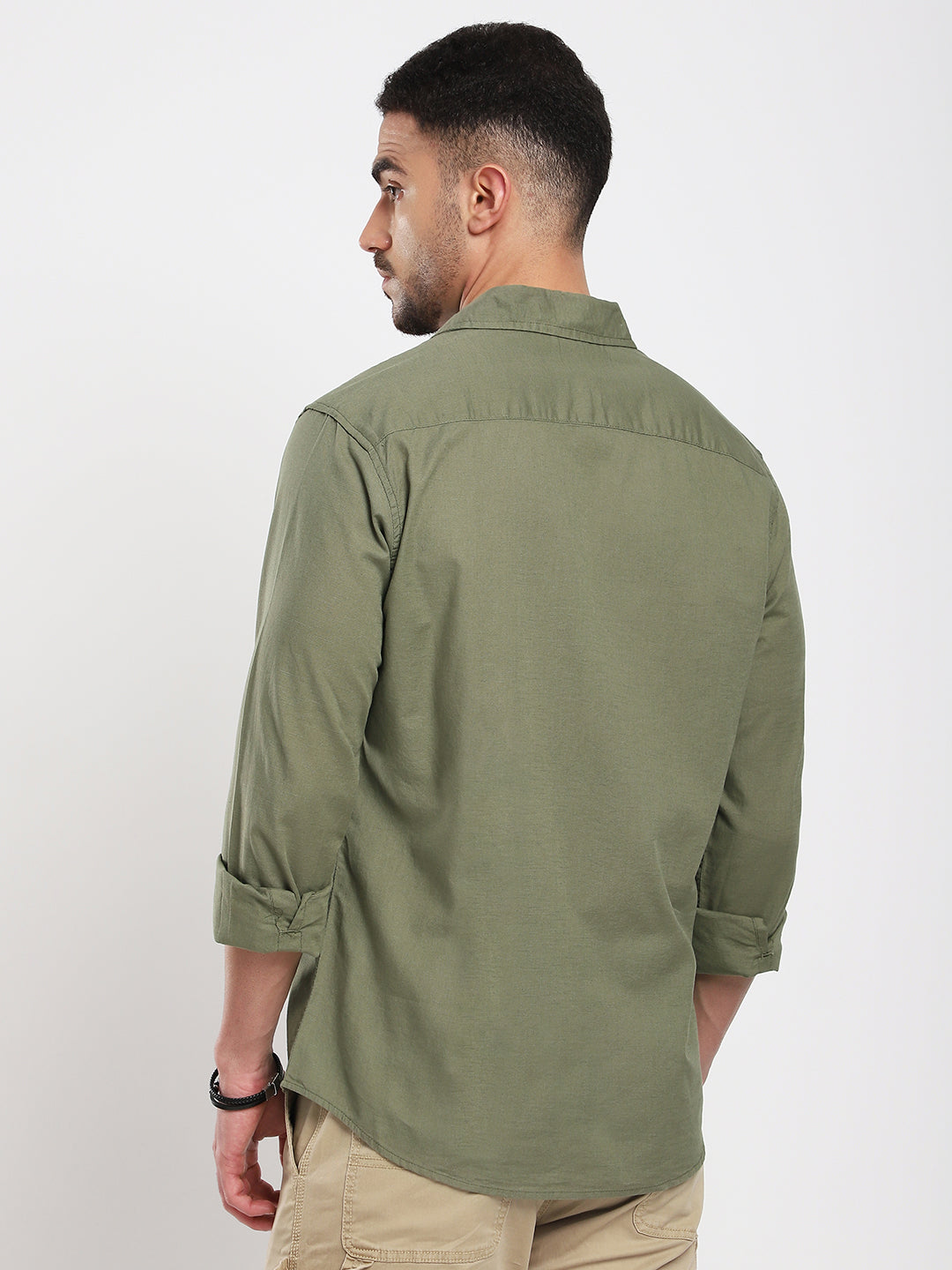 Minimal Olive Haze Everyday Shirt