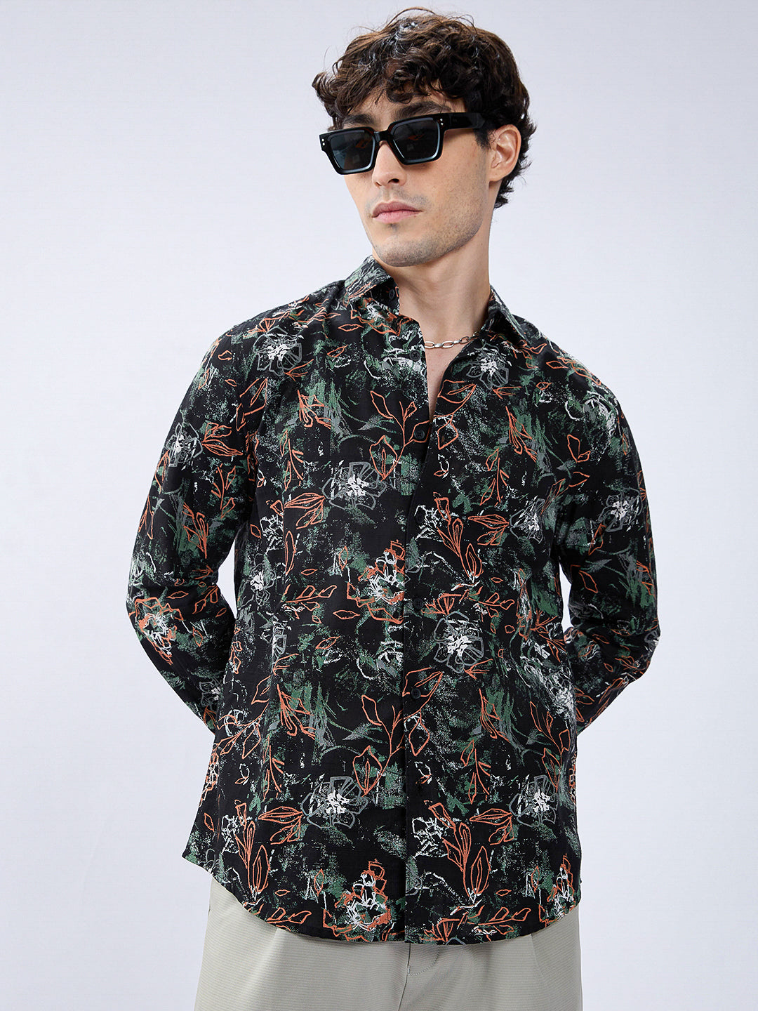 Abstract Eden Blackout Statement Shirt