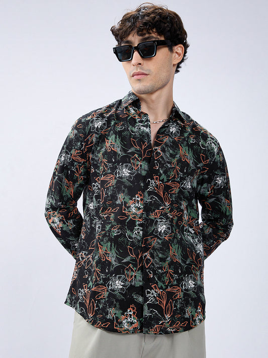 Abstract Eden Blackout Statement Shirt