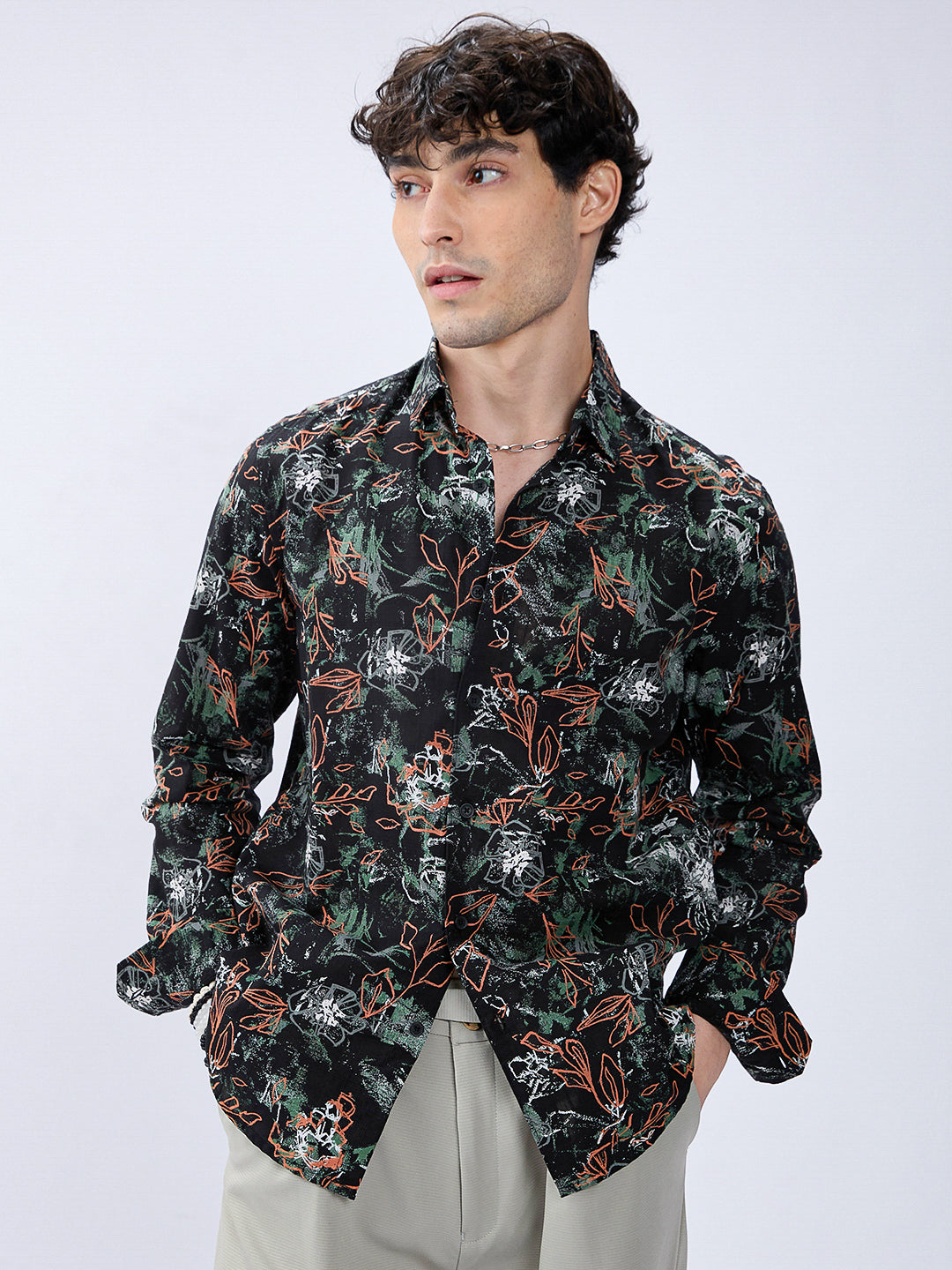 Abstract Eden Blackout Statement Shirt
