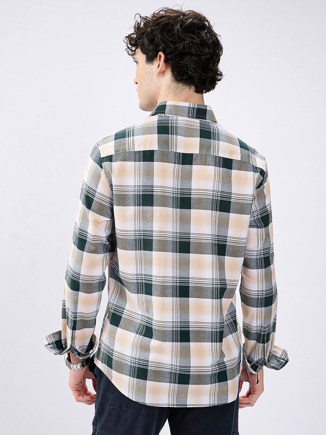 Premium Cotton Nature Hue Tartan Checkered Shirt
