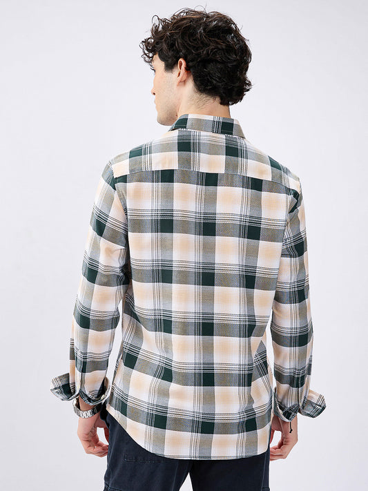 Premium Cotton Nature Hue Tartan Checkered Shirt