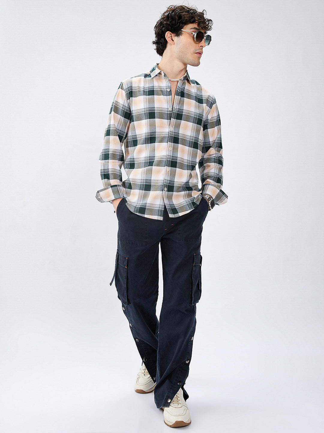 Premium Cotton Nature Hue Tartan Checkered Shirt