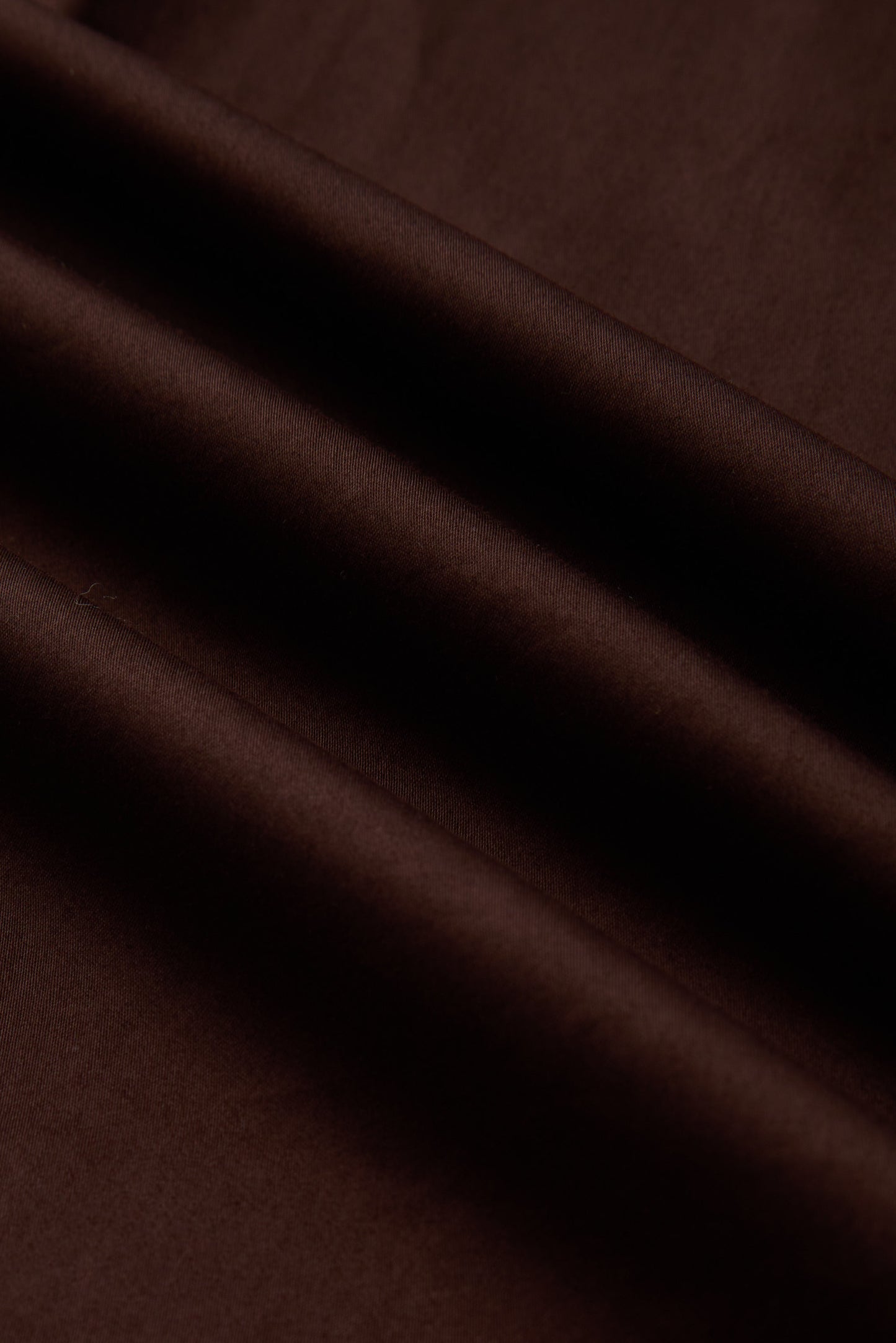 Rich Chocolate Brown Satin Shirt