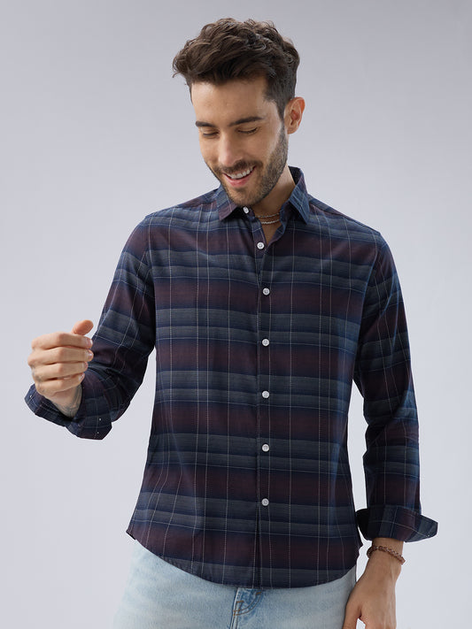 Premium Cotton Multitone Checks Shirt