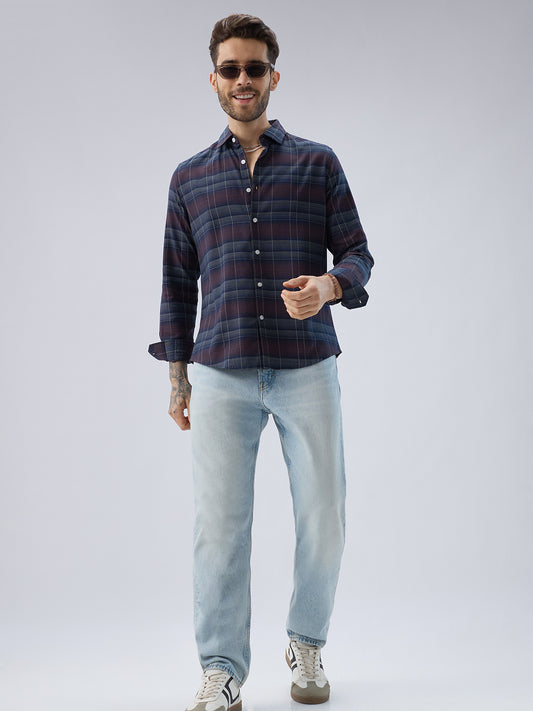 Premium Cotton Multitone Checks Shirt