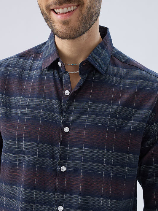 Premium Cotton Multitone Checks Shirt