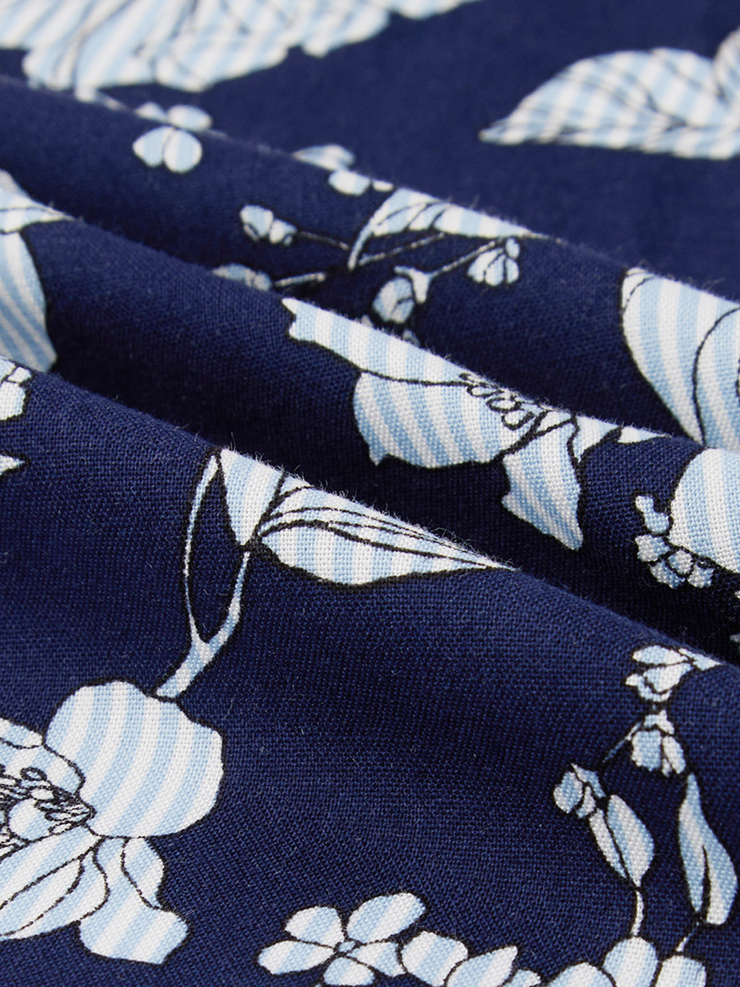 Navy Floral Escape Holiday Shirt