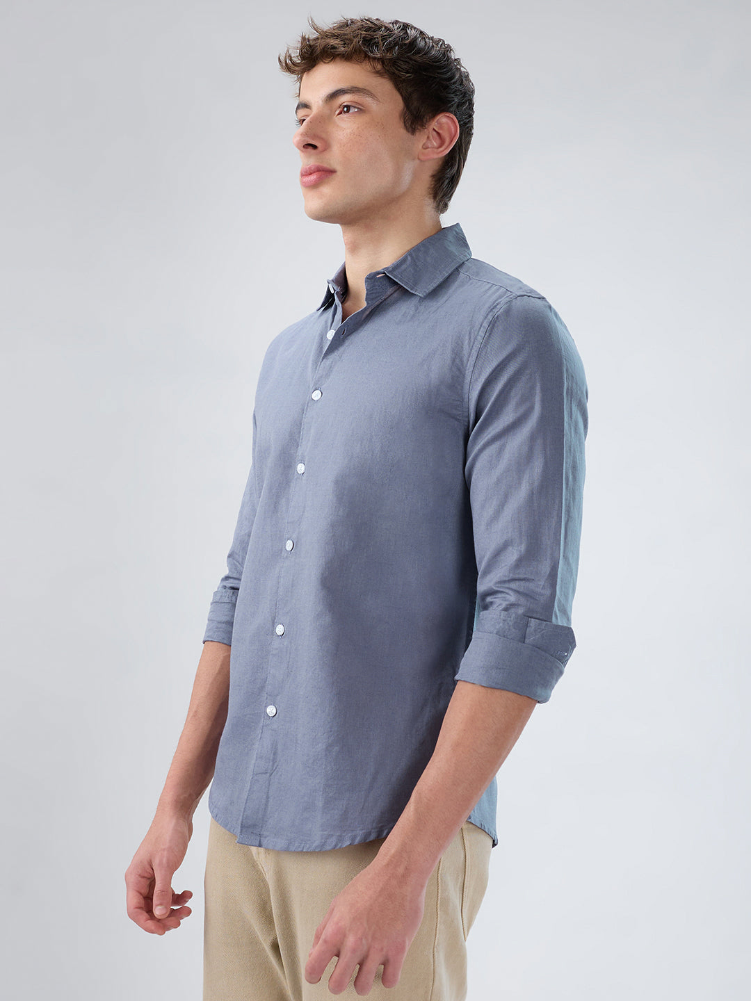 Dusty Lavender Linen Luxe Shirt