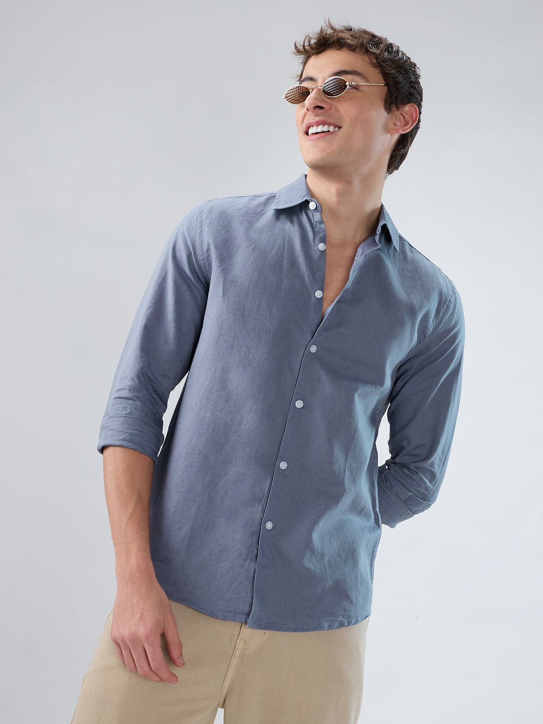 Dusty Lavender Linen Luxe Shirt