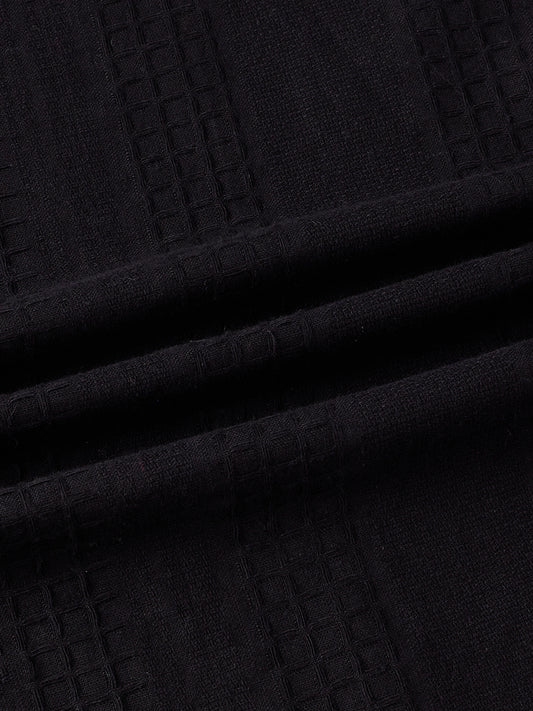 Onyx Black Refined Embroidered Shirt