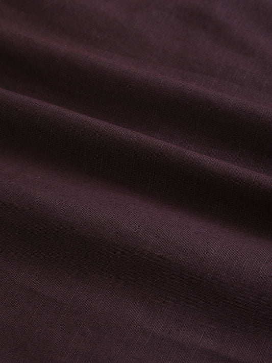 Royal Plum Essence Pure Linen Shirt