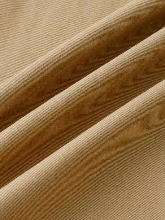 Elegant Khaki Voyager Twin Flap Pocket Overshirt