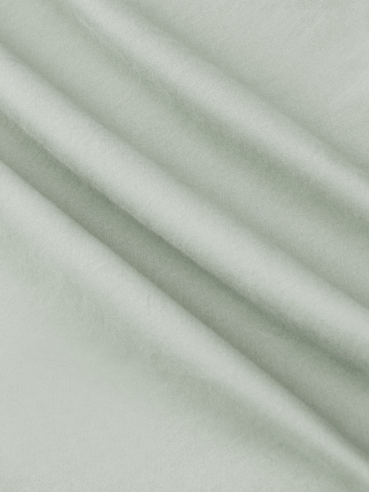 Icy Pistachio Notch Collar Oversized Cropped Utility Shirt