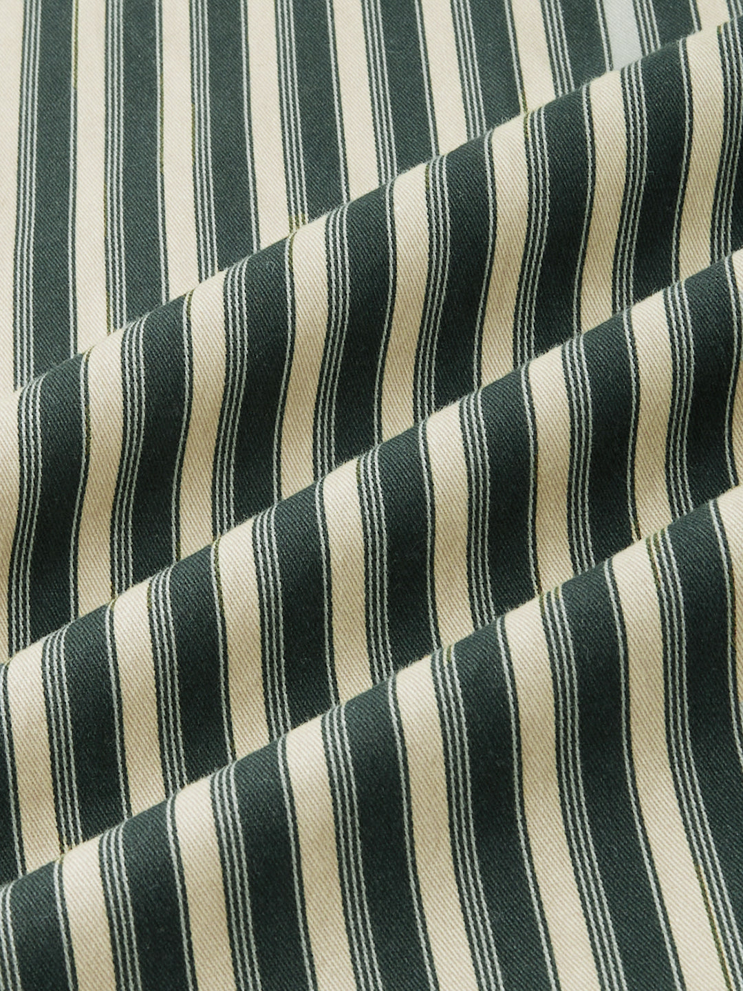 Olive Striped Twin Pocket Oversized Crop Shirt