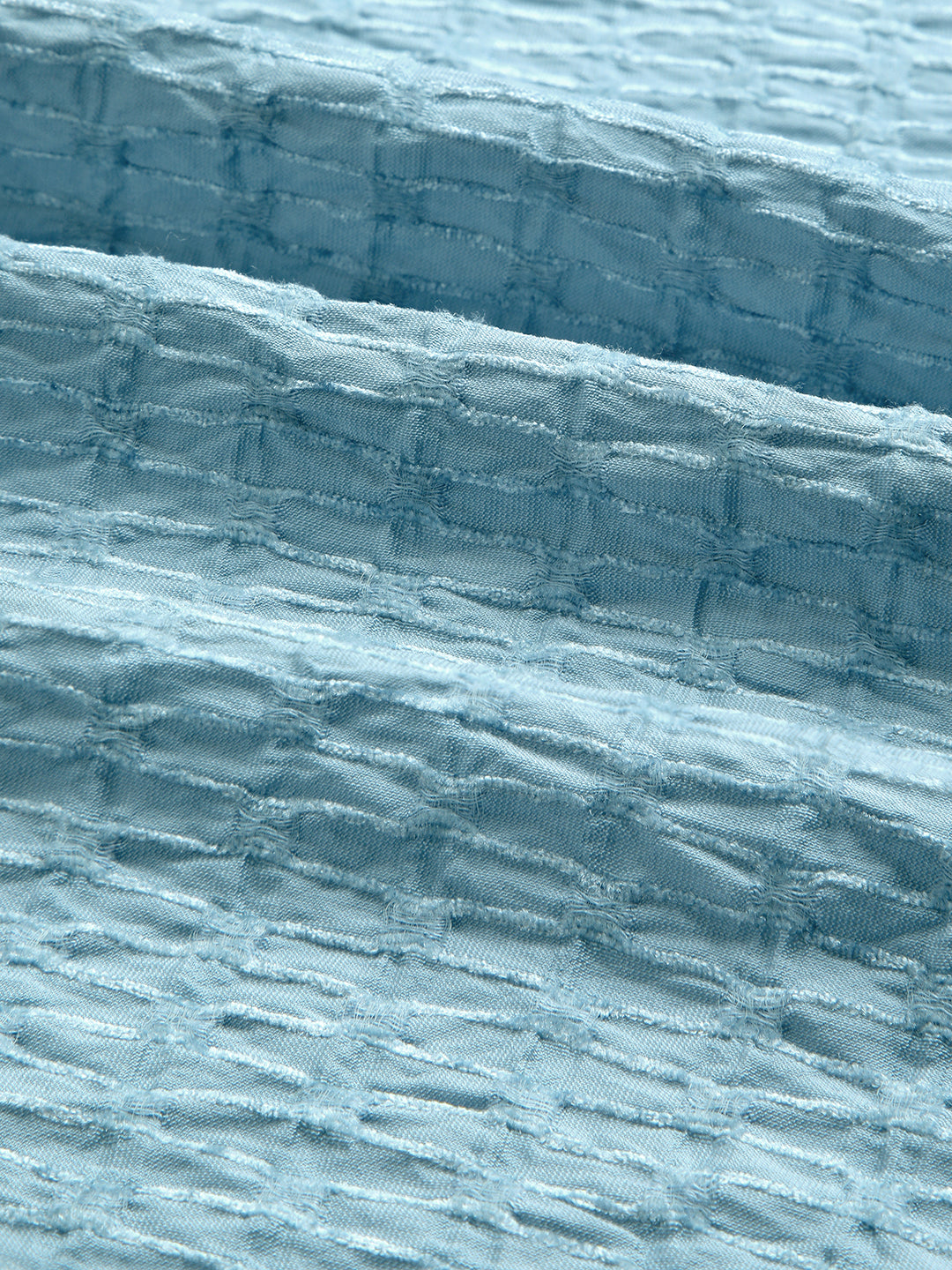 Crystal Wave Blue Horizontal Textured Shirt