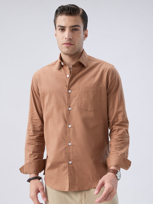Clay Brown Slub Essence Shirt