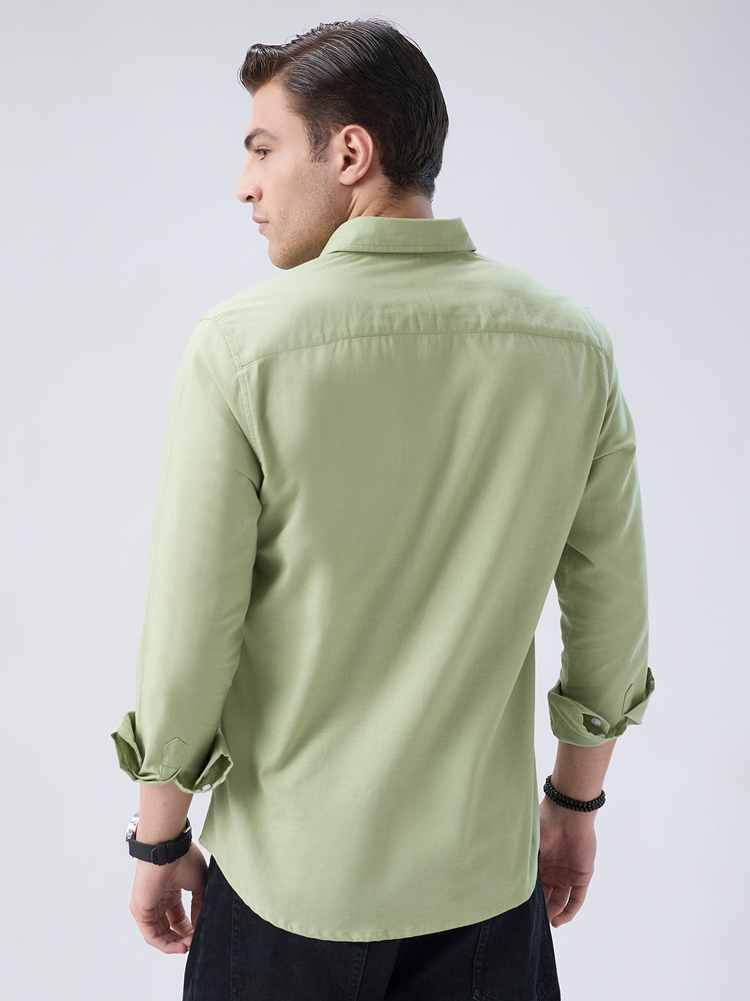 Pastel Mint Slub Weave Everyday Shirt