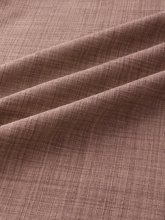 Walnut Brown Subtle Weave Textured Shirt