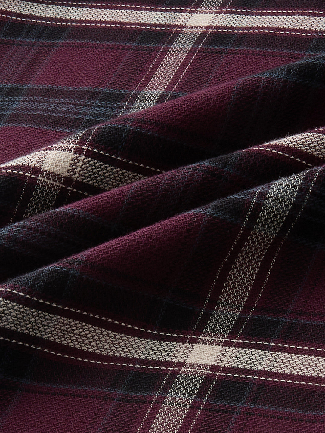 Vintage Maroon Plaid Checks Everyday Shirt