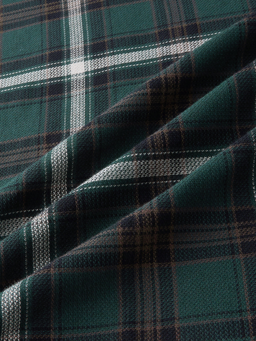 Premium Cotton Vintage Emerald Green Plaid Checks Shirt