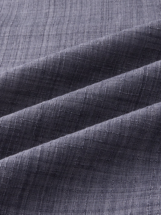 Pebble Grey Slub Textured Shirt