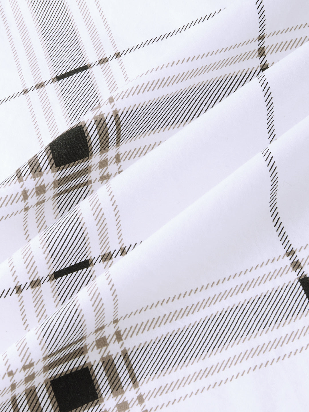 Morning Brew Neutral Checks Shirt