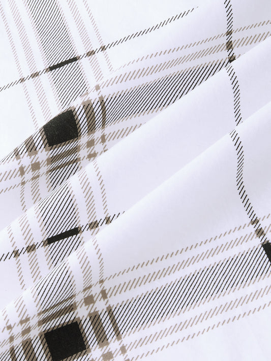 Morning Brew Neutral Checks Shirt