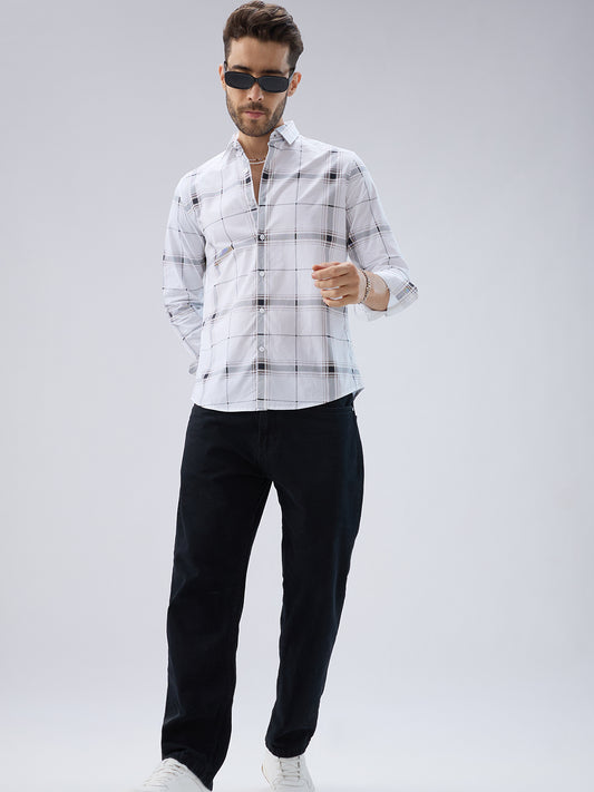 Morning Brew Neutral Checks Shirt