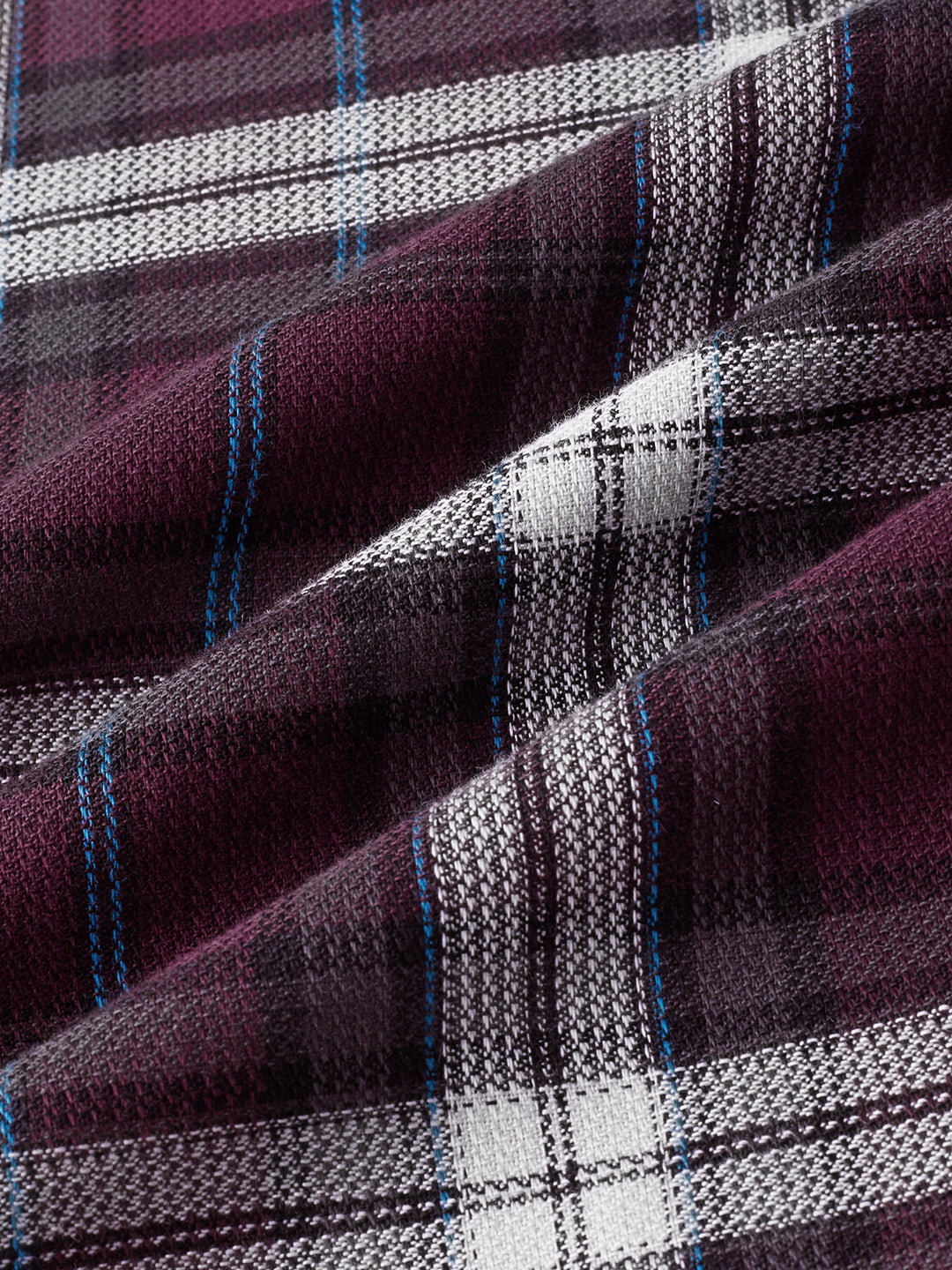 Premium Cotton Dark Maroon Tartan Plaid Checked Shirt