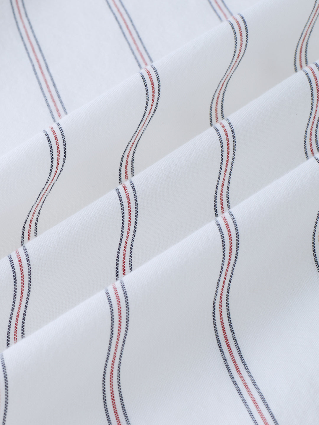 Elegant White Striped Weekend Shirt