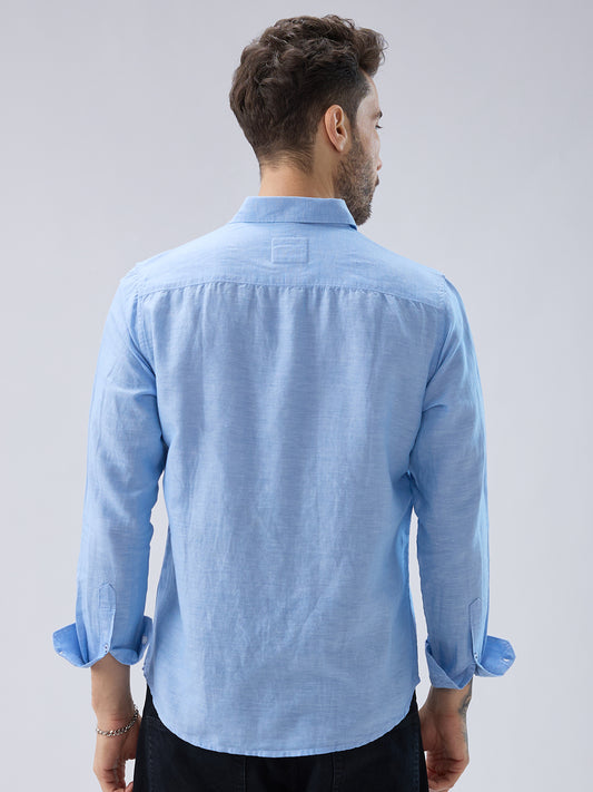 Classic Blue Fine Weave Shirt