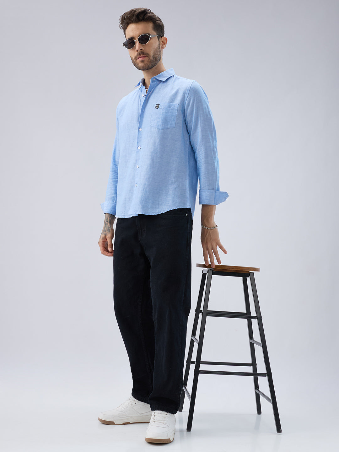 Classic Blue Fine Weave Shirt