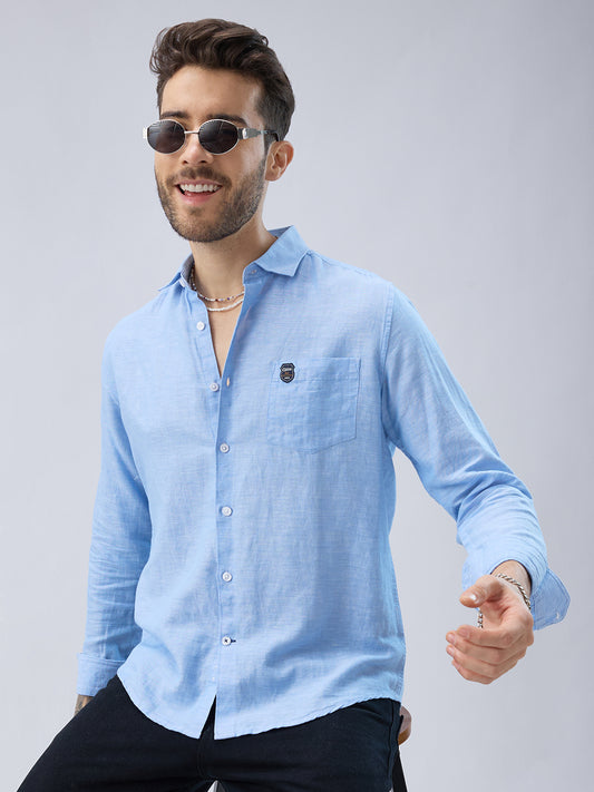 Classic Blue Fine Weave Shirt