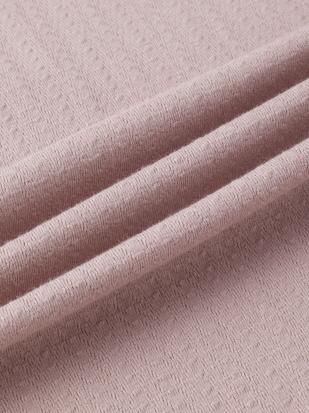 Dusty Rose Pink Textured Knit Shirt