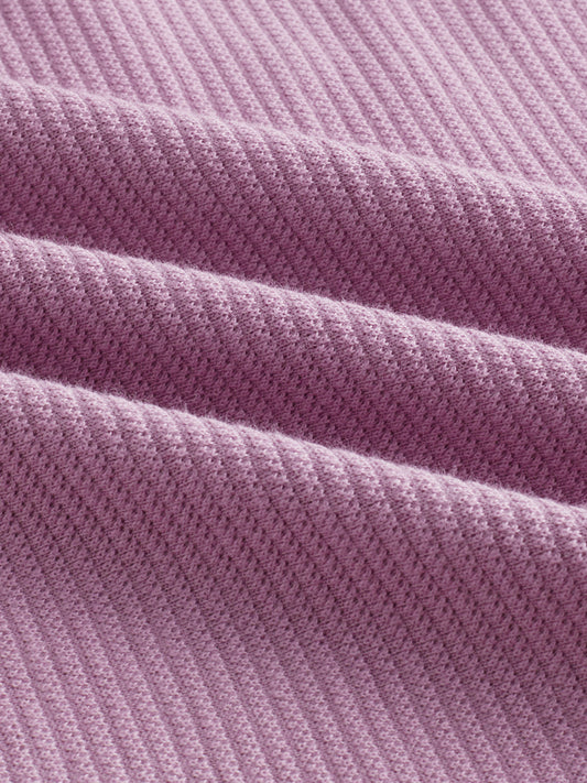 Turkish Rose Pink Textured Knit Shirt