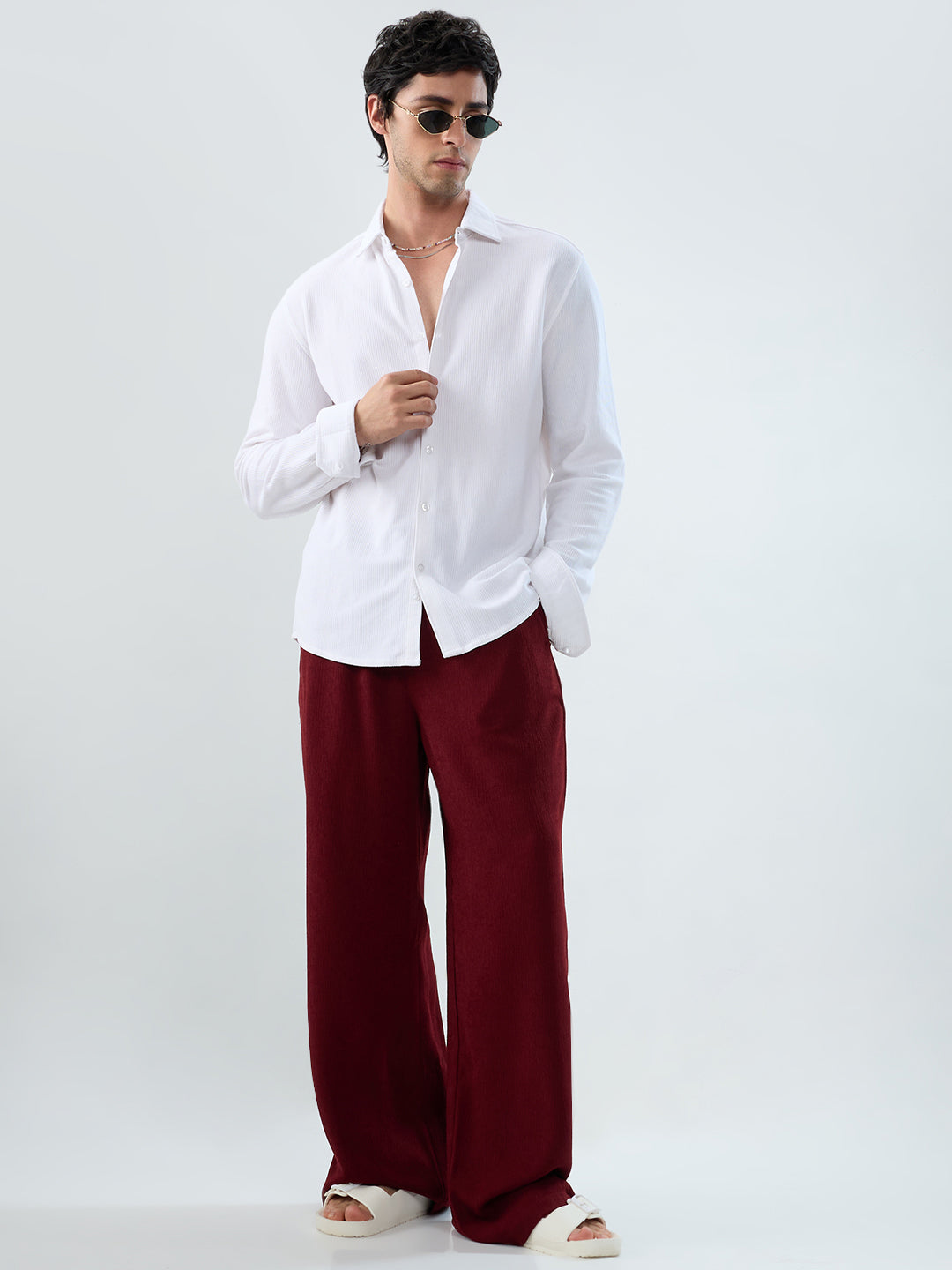 Snow White Everyday Textured Shirt