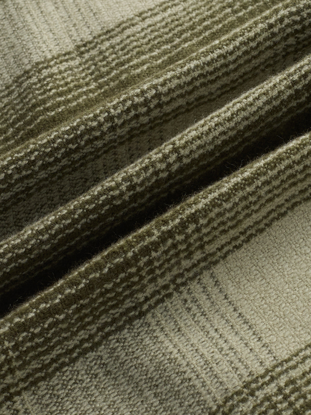 Forest Olive Grid Double Pocket Flannel Shirt