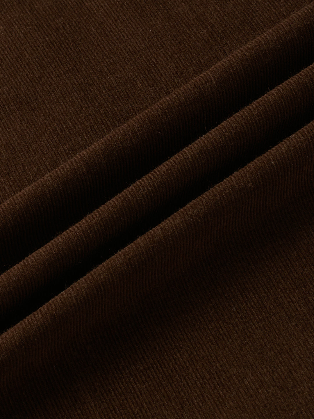 Rich Hickory Brown Double Pocket Corduroy Overshirt