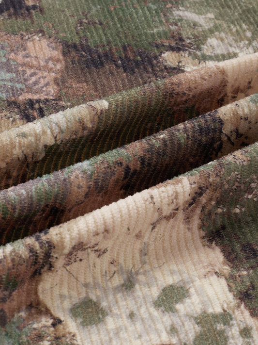 Woodland Camo Washed Corduroy Shirt