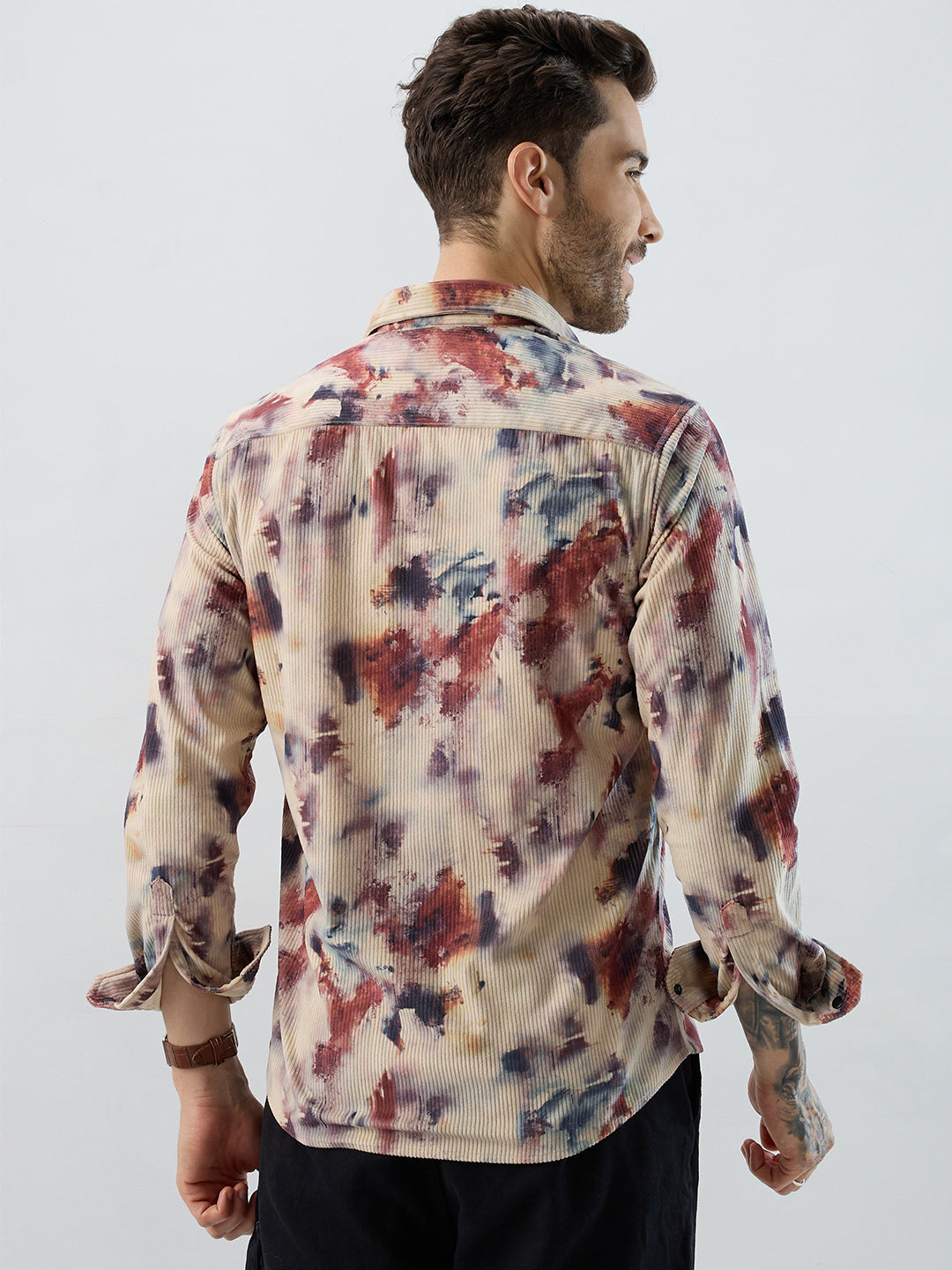 Abstract Eclectic Hue Corduroy Shirt