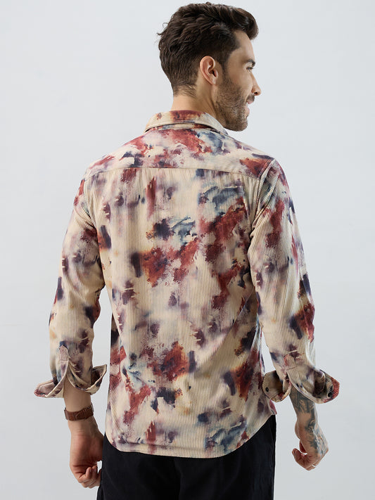 Abstract Eclectic Hue Corduroy Shirt