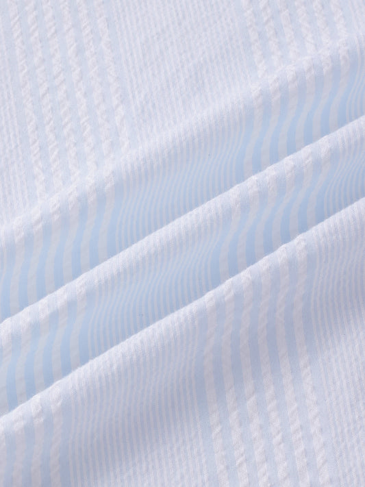 Pearl Weave Classic White Seersucker Shirt