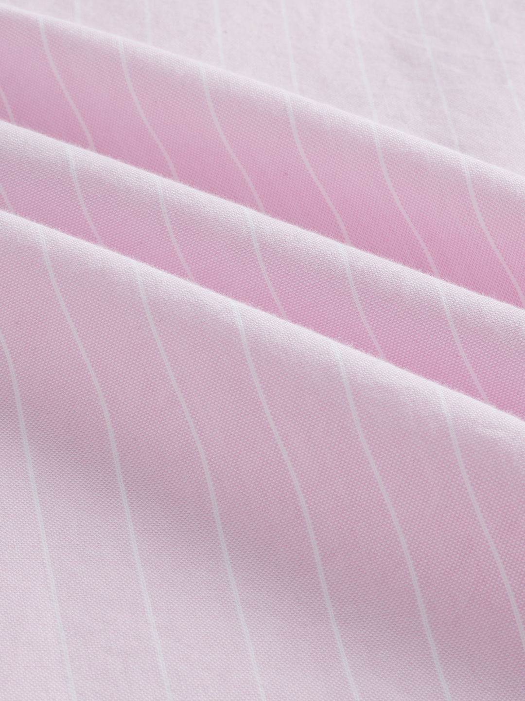 Pastel Pink Refined Pinstripe Oxford Button-Down Business Shirt