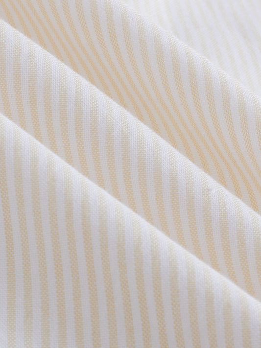 Mellow Yellow Pinstripe Button-Down Collar Shirt