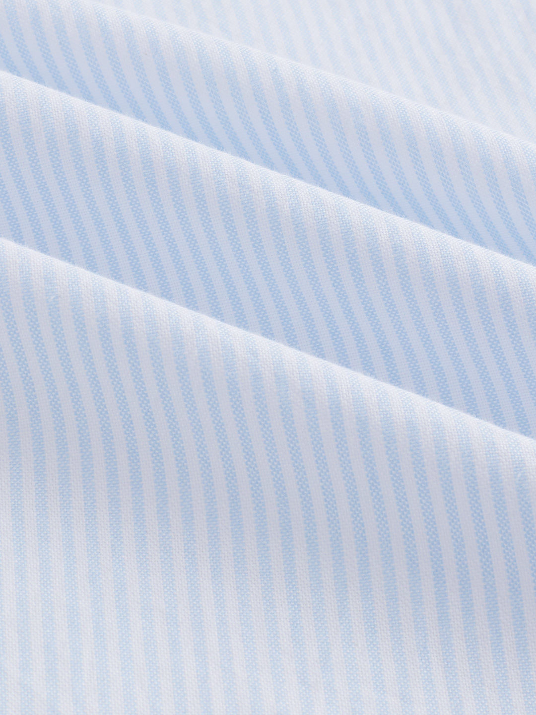 Ice Mist Blue Fine Striped Button-Down Collar Business Shirt